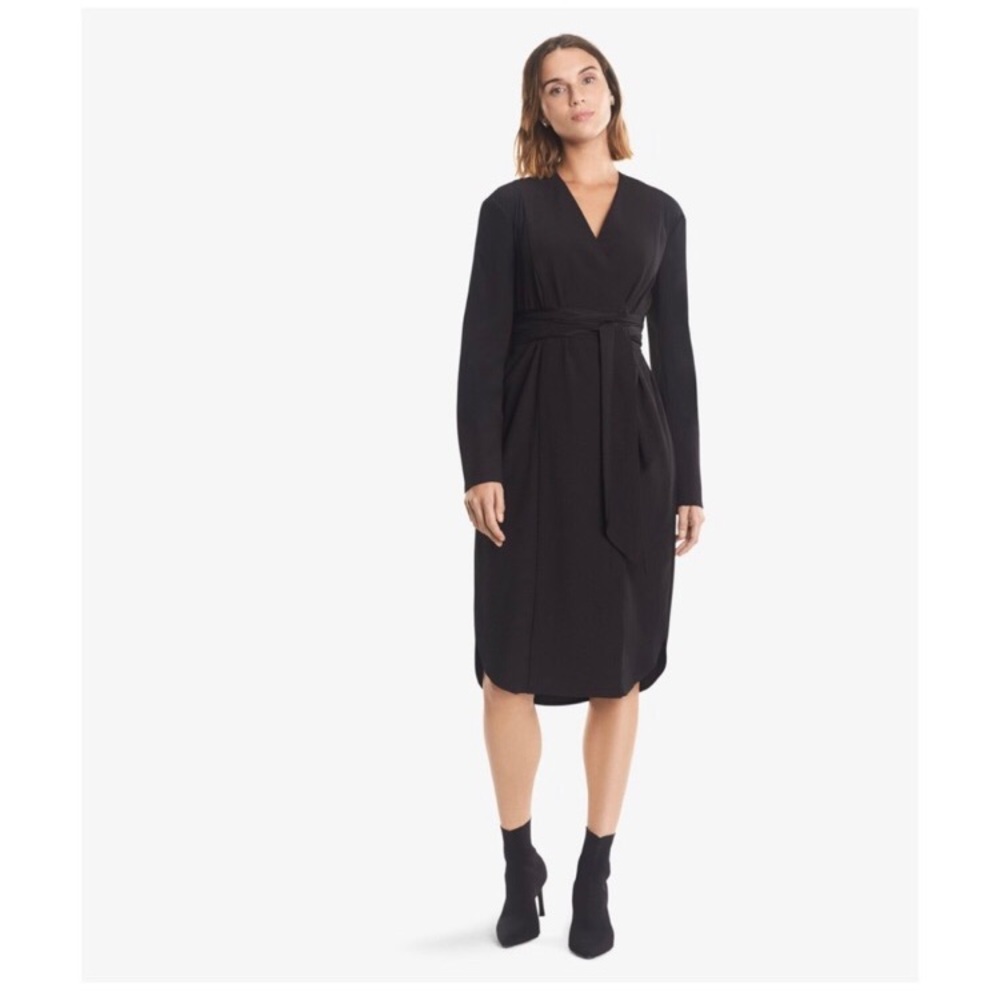 MM Lafleur Gosia Black Wave Crepe Dress✨